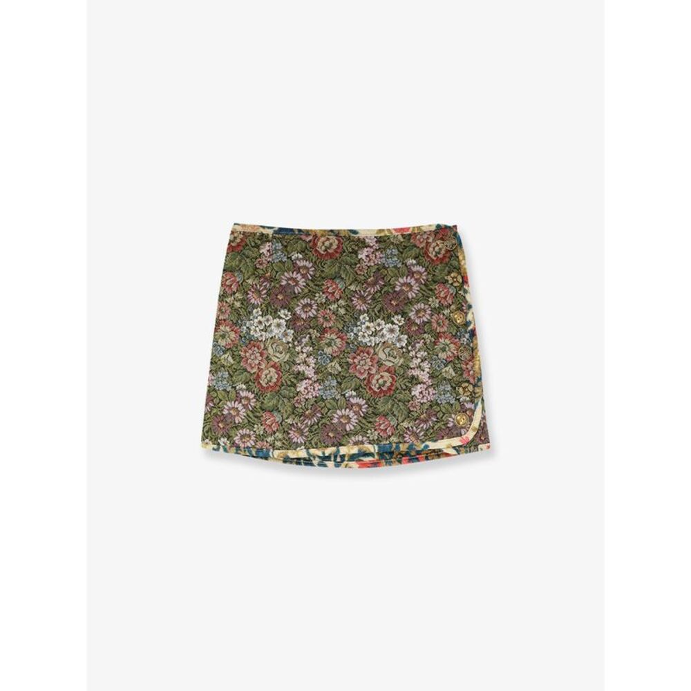 Farm Rio Women Jacquard Arabesque Matelasse Mini Skirt